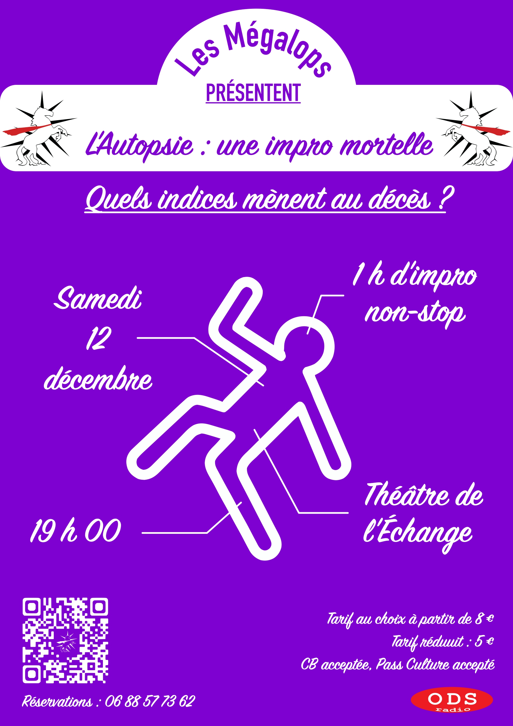 Affiche du spectacle L'Autopsie : Une impro mortelle