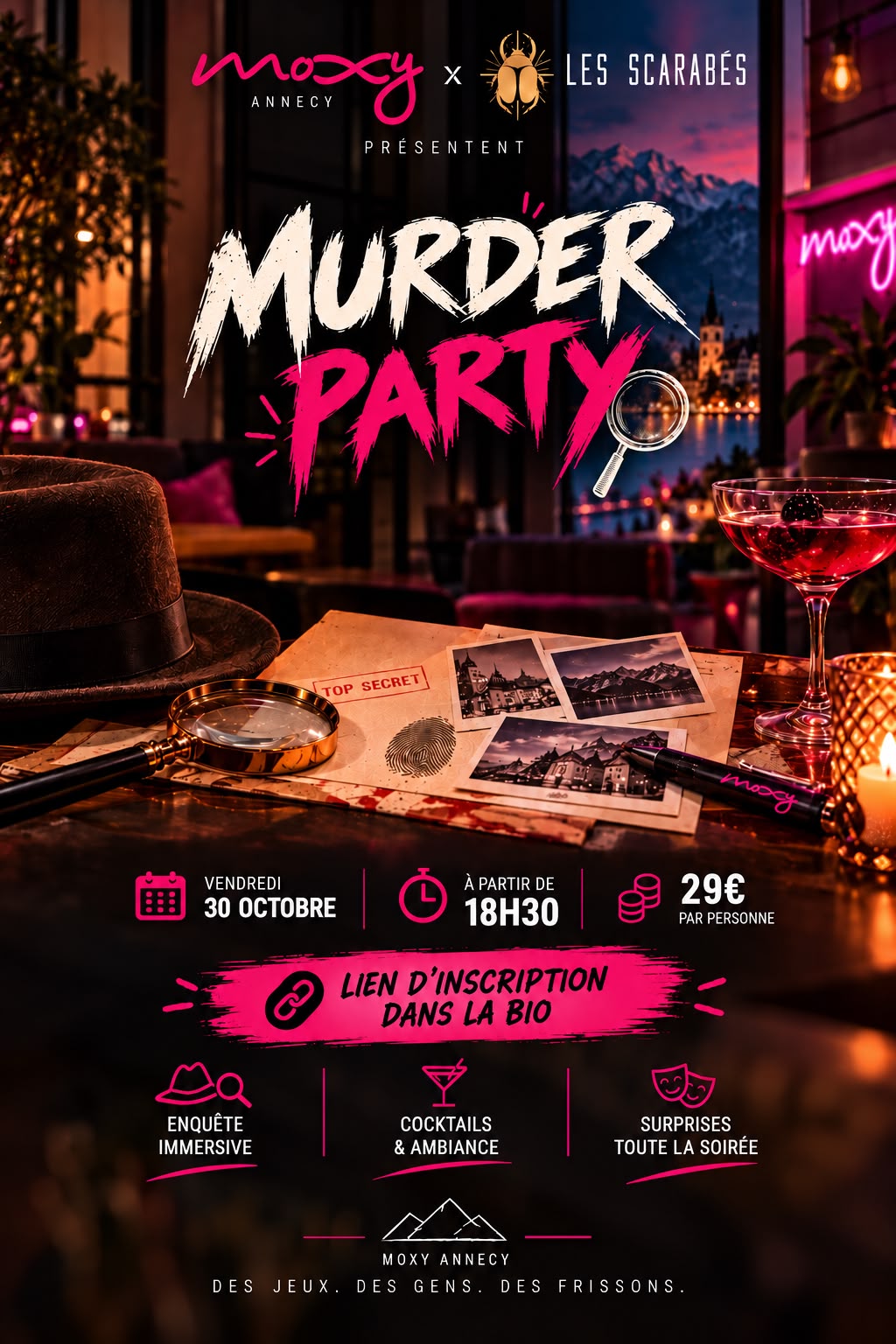 Affiche du spectacle Murder Party au Moxy